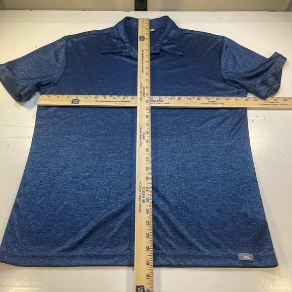 Y2K 90S NO FEAR Shiny Blue Short Sleeve SHIRT Sz Mens XL Retro Cali Skater - Picture 5 of 5